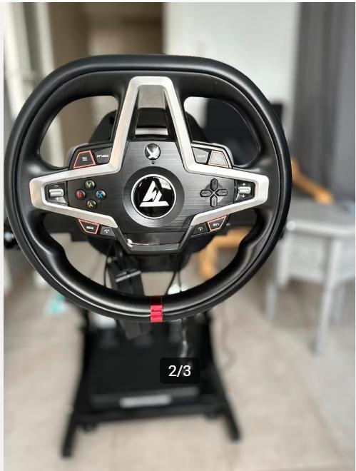 Volant de course PC/XBOX T248 + support en métal, Games en Spelcomputers, Spelcomputers | Xbox | Accessoires, Zo goed als nieuw
