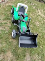 Kinder traktor met laadschep en kar, Enlèvement, Comme neuf