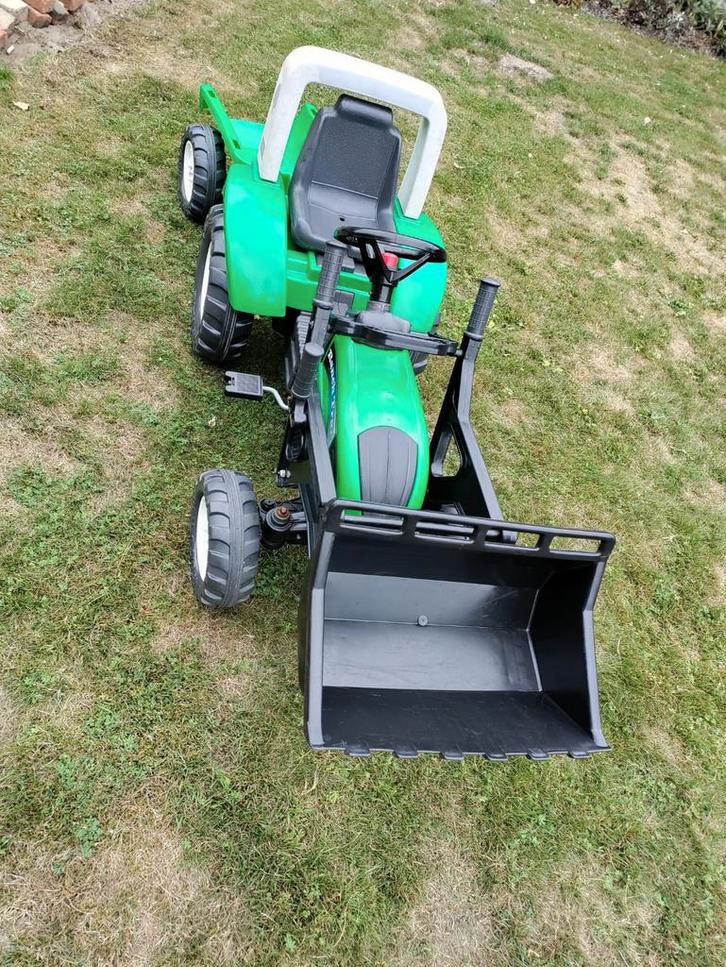Kinder traktor met laadschep en kar, Kinderen en Baby's, Speelgoed | Buiten | Skelters, Zo goed als nieuw, Ophalen
