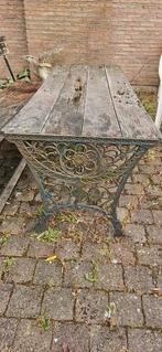Tuintafel en bank in gietijzer, Antiek en Kunst, Ophalen