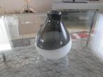 Vase en verre décoratif gris en très bon état, Comme neuf, Enlèvement, Moins de 50 cm, Autres couleurs