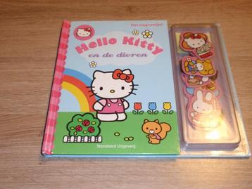 Een boek Hello Kitty en de dieren met magneetjes
