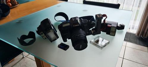 Canon EOS 650 met accessoires, Audio, Tv en Foto, Fotocamera's Analoog, Zo goed als nieuw, Canon, Ophalen of Verzenden