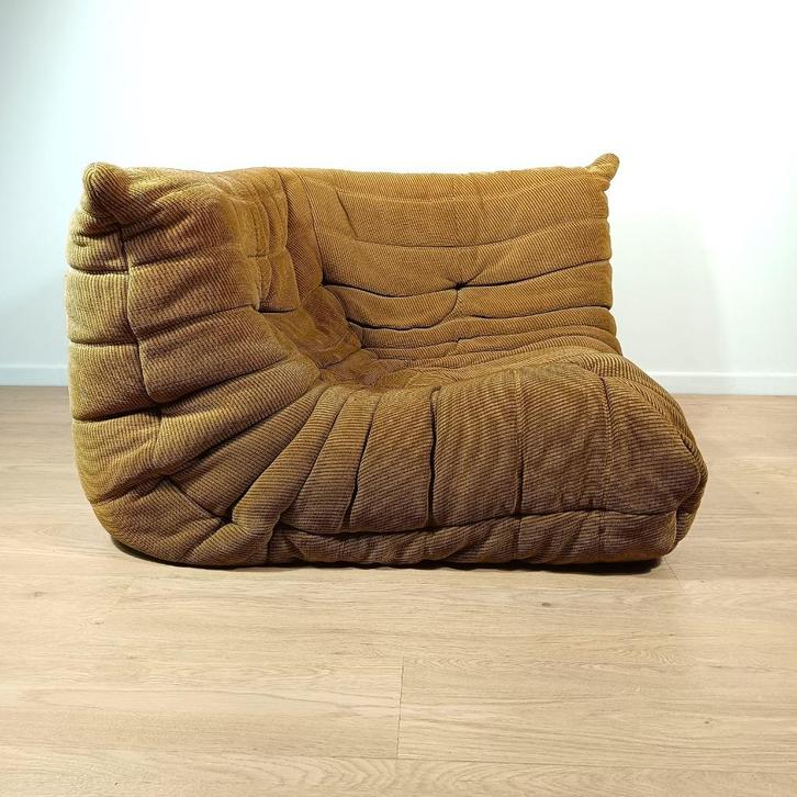 Vintage Togo hoekbank van Ducaroy – Ligne Roset, Huis en Inrichting, Fauteuils, Gebruikt, Stof, Ophalen