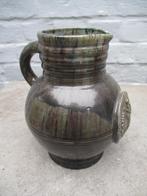 OudeDonkergroen - blauw  grote keramische kruik, Ophalen of Verzenden