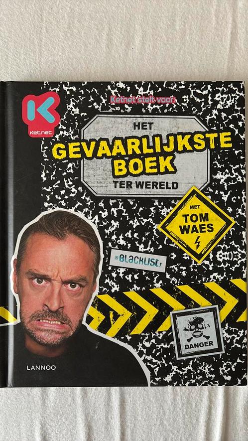 Tom Waes - Het gevaarlijkste boek ter wereld, Boeken, Kinderboeken | Jeugd | onder 10 jaar, Zo goed als nieuw, Ophalen of Verzenden
