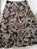 Belle jupe, teinte saison , avec jupon brun uni, Enlèvement ou Envoi, Brun, Sous le genou, Taille 42/44 (L)