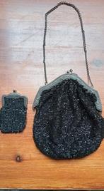 Ensemble de sac et porte monnaie en argent et perles du 19eè, Ophalen of Verzenden, Zo goed als nieuw