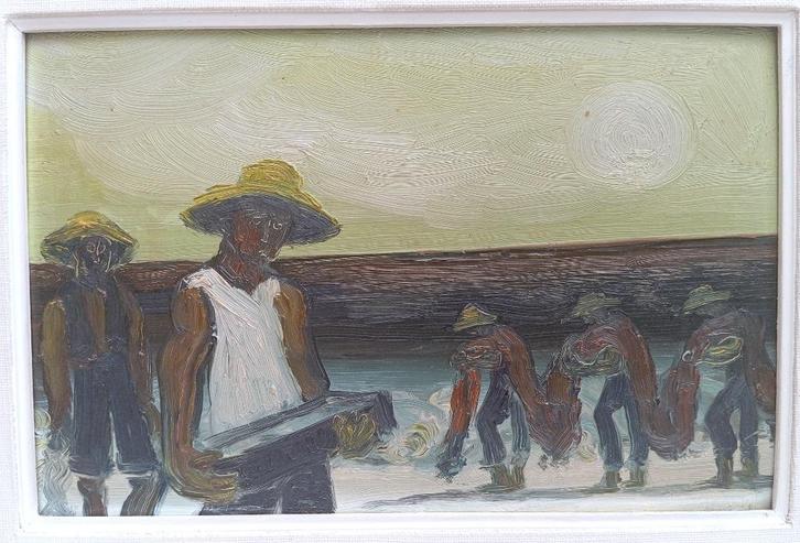 schilderij GEORGES VANHOVE  (EVOHNAV), Antiek en Kunst, Kunst | Schilderijen | Klassiek, Ophalen of Verzenden