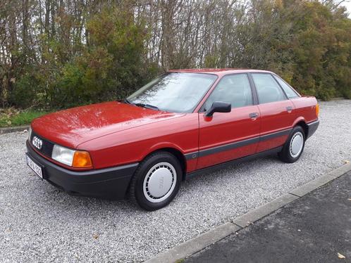 1987 Audi 80 Benzine 18S - 80.500km, Auto's, Oldtimers, Particulier, Audi, Benzine, Handgeschakeld, Rood, Beige, Voorwielaandrijving