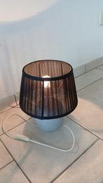 schemerlamp tafellamp nachtlamp vintage keramiek blauwgrijs, Huis en Inrichting, Stof, Nieuw, Ophalen of Verzenden, Vintage retro