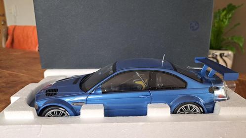 BMW M3 GTR e46 Estoril Blue Dealer Edition 1:18 Minichamps, Hobby & Loisirs créatifs, Voitures miniatures | 1:18, Neuf, Voiture