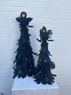 Prachtige zwarte veren winterdames ideaal als kerstdecoratie, Nieuw, Ophalen