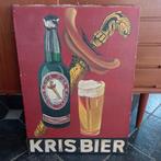 KRISBIER-reclame, Ophalen of Verzenden, Gebruikt, Reclamebord, Plaat of Schild, Overige merken