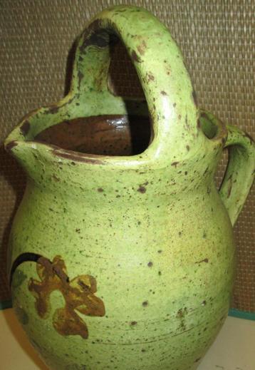 Très ancienne cruche à glaçure brute, Enlèvement ou Envoi