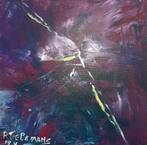 Supernova, acrylverfschilderij 30x30 cm., Antiquités & Art, Art | Peinture | Abstraite, Enlèvement ou Envoi