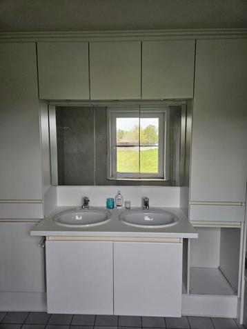 Volledig badkamer-meubel met Sphinx-kranen., Enlèvement, Utilisé