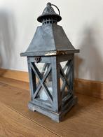 Rustieke houten lantaarn – Sfeervolle decoratie, Huis en Inrichting, Ophalen, Zo goed als nieuw