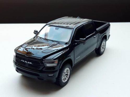 Modelauto Dodge Ram Crew Cab Laramie 2019 black 19 cm lang, Hobby en Vrije tijd, Modelauto's | 1:24, Nieuw, Auto, Motormax, Verzenden