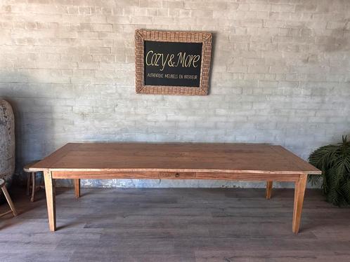 Authentieke boerentafel van 3 meter met 1 lade, Huis en Inrichting, Tafels | Eettafels, Zo goed als nieuw, 50 tot 100 cm, 200 cm of meer