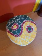 Yin Yang Krukje (Handgemaakt), Huis en Inrichting, Tafels | Bijzettafels, Mozaiek, Minder dan 45 cm, Minder dan 55 cm, Rond