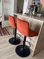 Barkrukken x 2, Huis en Inrichting, Barkrukken, Ophalen, Met voetsteun, 60 tot 90 cm, Zo goed als nieuw
