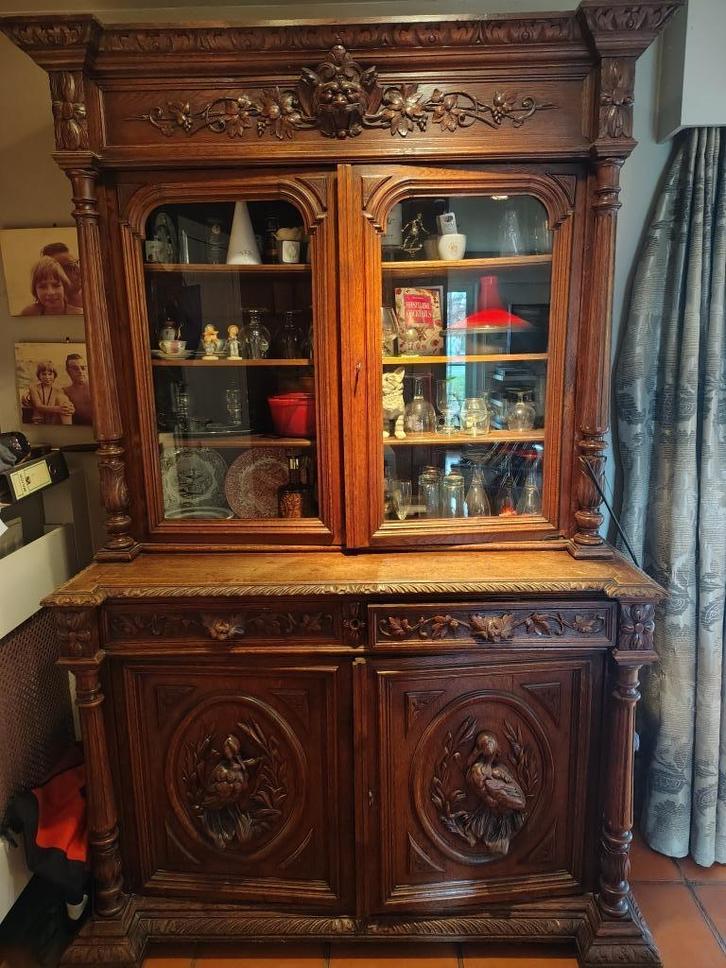 Verkoop antieke houten meubels, Huis en Inrichting, Kasten | Wandmeubels, Gebruikt, 150 tot 200 cm, 150 tot 200 cm, 50 tot 75 cm