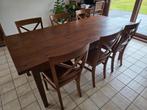 eetkamer met 6 stoelen, Huis en Inrichting, Ophalen, Zo goed als nieuw