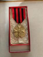 Décoration civile Médaille d'or 1ère classe, Collections, Autres, Enlèvement ou Envoi, Ruban, Médaille ou Ailes