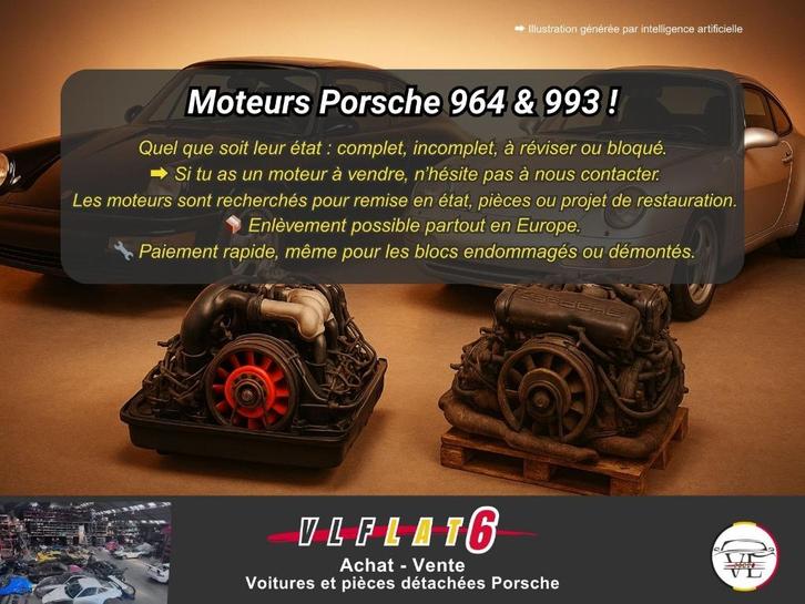 Porsche 964- en 993-motoren, Auto-onderdelen, Motor en Toebehoren, Oldtimer onderdelen, Porsche, Gebruikt, Ophalen of Verzenden