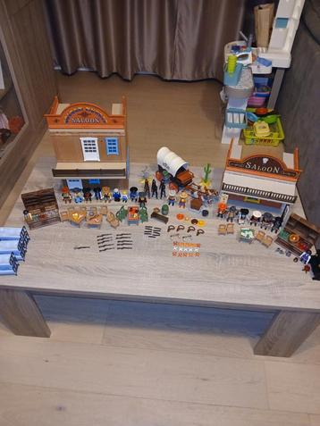 Playmobil cowboywesternsalon + salon/hotel beschikbaar voor biedingen