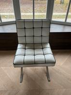 Set van 8 Barcelona chairs, Ophalen, Gebruikt, Wit, Leer