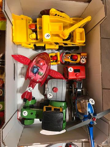 Paw patrol speelgoed vliegtuig, grijpkraan …, Envoi, Comme neuf