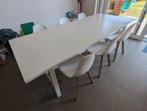 Eetkamer met tafel en stoelen, Huis en Inrichting, Complete eetkamers, Ophalen, Gebruikt, Strak en modern, 4 tot 6 stoelen