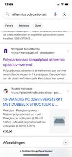 Polycarbonaat platen Athermic, Doe-het-zelf en Bouw, Platen en Panelen, Ophalen, Nieuw, Overige materialen, 20 tot 50 mm