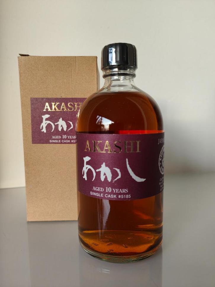 Akashi Single Cask 10 years - Sherry Cask, Limited Edition!!, Verzamelen, Wijnen, Nieuw, Overige typen, Overige gebieden, Vol