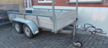 Aanhangwagen dubbelasser alu beschikbaar voor biedingen