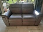 tweezit zetel, Huis en Inrichting, Ophalen, 150 tot 200 cm, Leer, Zo goed als nieuw