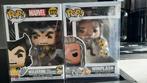 whiplash and wolverine funko pops marvel, Ophalen of Verzenden, Zo goed als nieuw, Pop
