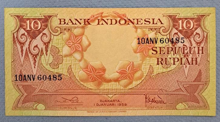 10 Rupiah Indonesie, Postzegels en Munten, Bankbiljetten | Azië, Ophalen of Verzenden