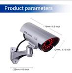 Caméra de sécurité factice avec LED — dissuasion réaliste, Enlèvement, Neuf