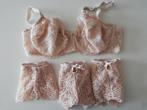Ondersteuning met 3 slipjes, Kleding | Dames, Rouge gorge, Ophalen of Verzenden, Beige, Setje