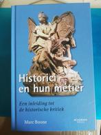 Historici en hun métier, Boeken, Europa, Marc Boone, Zo goed als nieuw, Ophalen