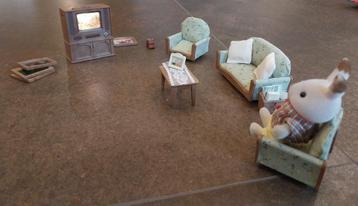 Sylvanian Family Living room/salon et TV beschikbaar voor biedingen