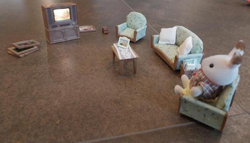 Sylvanian Family Living room/salon et TV, Kinderen en Baby's, Speelgoed | Poppenhuizen, Zo goed als nieuw, Ophalen