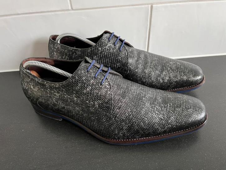 Floris van Bommel herenschoenen maat 9 / 43 H, Kleding | Heren, Schoenen, Zo goed als nieuw, Veterschoenen, Zwart, Ophalen of Verzenden