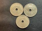 België - Volledige vooroorlogs trio 25 cent Kon LIII, Ophalen, Overig, Setje