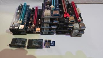 PCle riser set met USB-kabels  beschikbaar voor biedingen