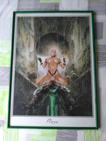 Poster Luis Royo cadre 50x70, Enlèvement ou Envoi, Rectangulaire vertical, Avec cadre, A1 jusqu'à A3