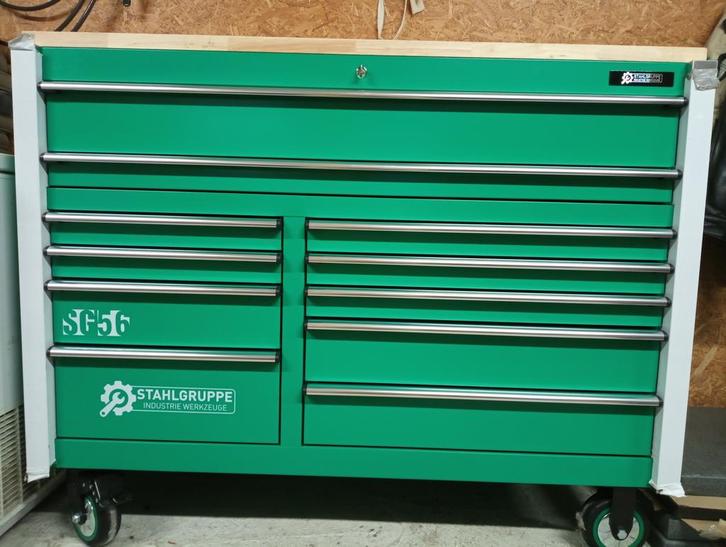 Stahlgruppe SG56 gereedschapskar, Bricolage & Construction, Boîtes à outils, Neuf, Remplie, Enlèvement